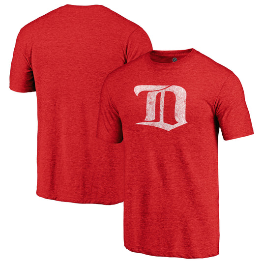 Detroit Red Wings NHL Distressed Vintage Primary Tri-Blend Tee