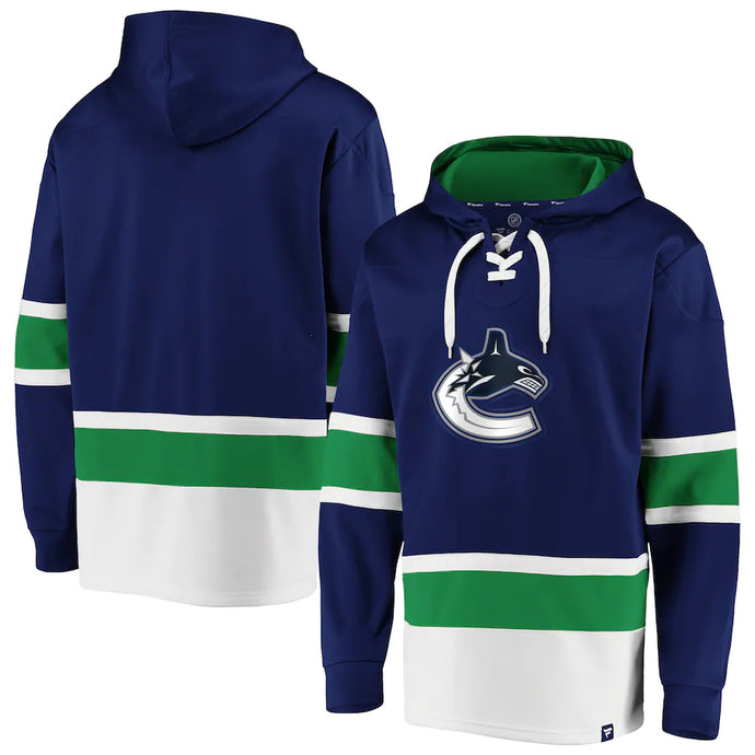 Sweat à capuche à lacets emblématique Power Play NHL Dasher des Canucks de Vancouver