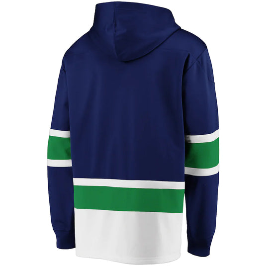 Sweat à capuche à lacets emblématique Power Play NHL Dasher des Canucks de Vancouver
