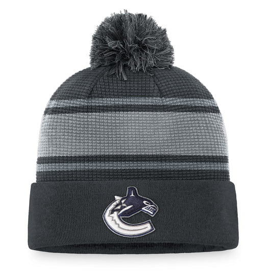 Tuque en tricot à revers de glace pour domicile de la LNH des Canucks de Vancouver