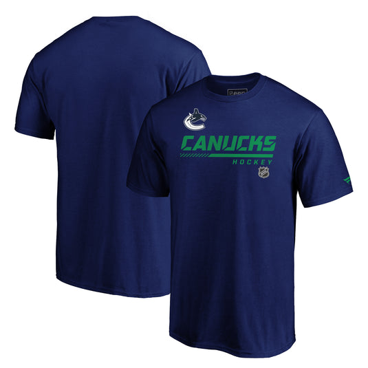 T-shirt professionnel authentique de la LNH des Canucks de Vancouver