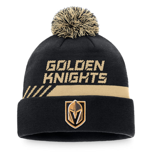 Tuque en tricot à revers des vestiaires de la LNH des Golden Knights de Vegas