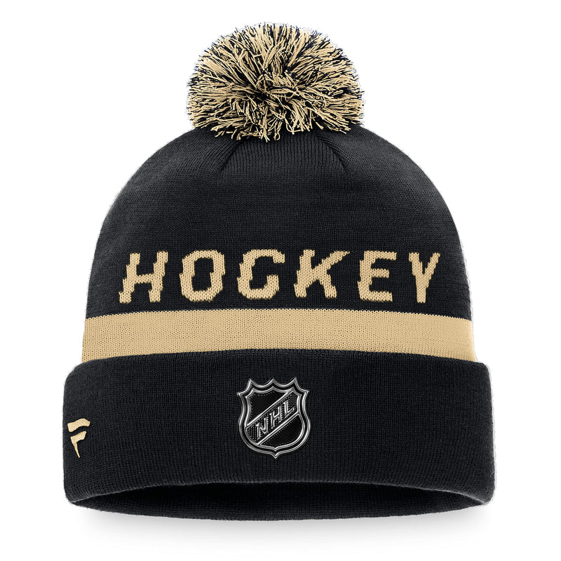 Chargez l&#39;image dans la visionneuse de la galerie, Tuque en tricot à revers des vestiaires de la LNH des Golden Knights de Vegas
