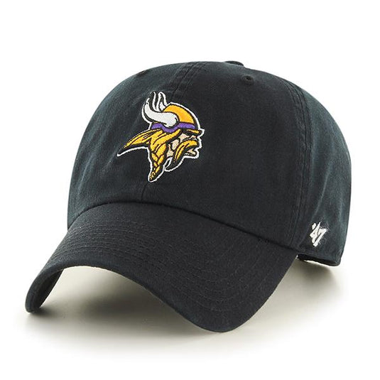 Minnesota Vikings NFL Black Clean Up Team Cap