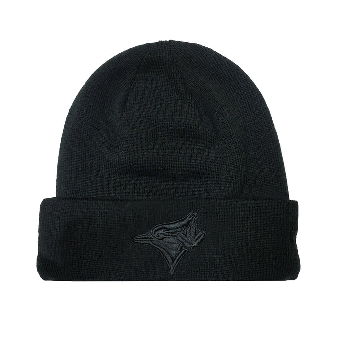 Toronto Blue Jays MLB Black-On-Black Logo Beanie