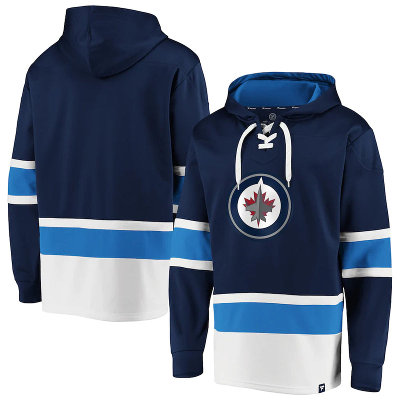 Chargez l&#39;image dans la visionneuse de la galerie, Sweat à capuche à lacets emblématique Power Play NHL Dasher des Jets de Winnipeg
