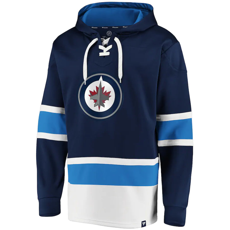 Load image into Gallery viewer, Winnipeg Jets NHL Dasher Iconic Power Play Lace-Up Hoodie
