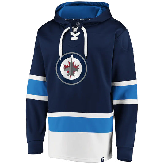 Winnipeg Jets NHL Dasher Iconic Power Play Lace-Up Hoodie