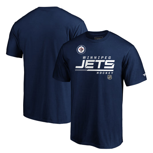 T-shirt professionnel authentique de la LNH des Jets de Winnipeg