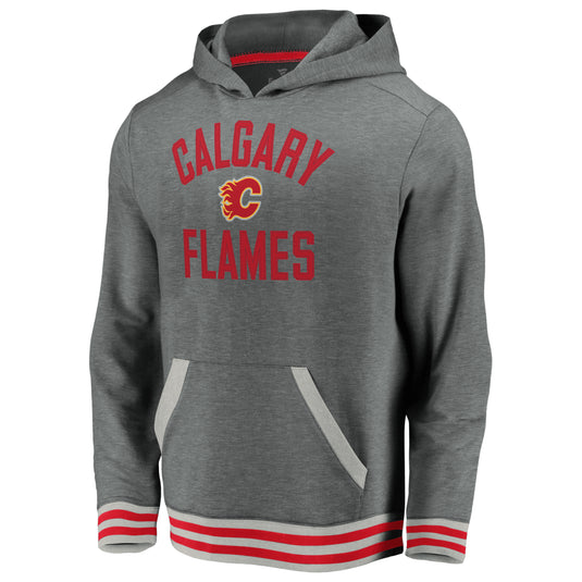 Sweat à capuche vintage en polaire super doux des Flames de Calgary de la LNH