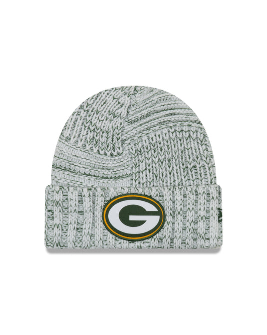 Ladies' Green Bay Packers NFL New Era Sideline Team logo Cuffed Knit Toque