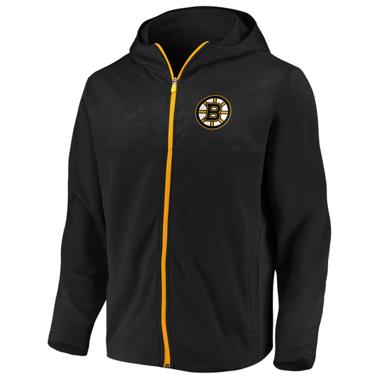 Sweat à capuche entièrement zippé NHL Defender Mission Primary des Bruins de Boston