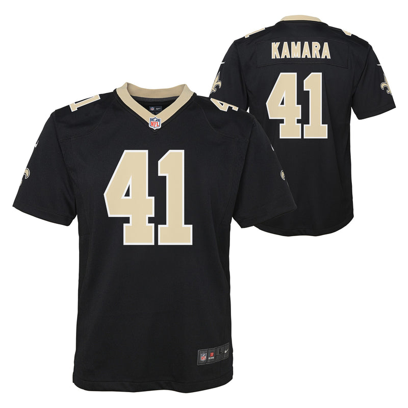 Chargez l&#39;image dans la visionneuse de la galerie, Maillot de l&#39;équipe de jeu Nike des Saints de la Nouvelle-Orléans Alvin Kamara pour jeunes
