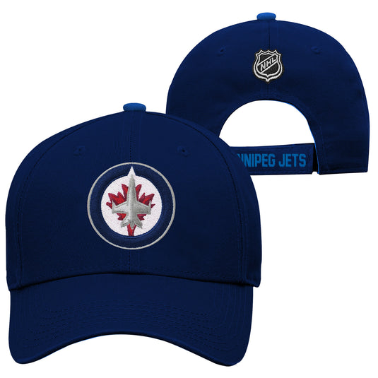 Casquette réglable structurée de base de la LNH des Jets de Winnipeg pour jeunes