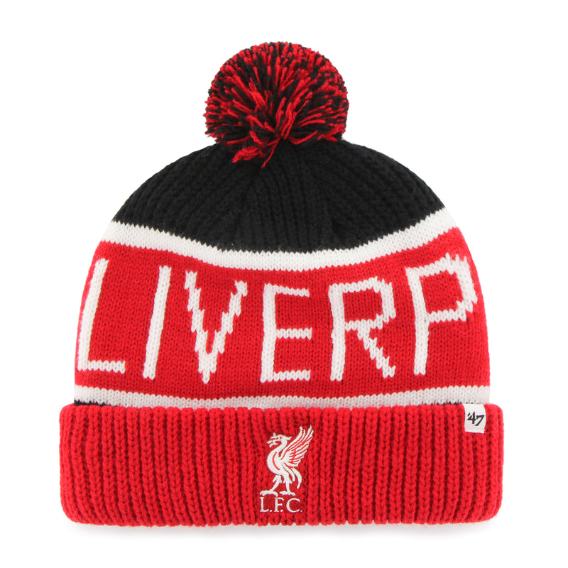 Chargez l&#39;image dans la visionneuse de la galerie, Tuque en tricot à revers Liverpool FC EPL City
