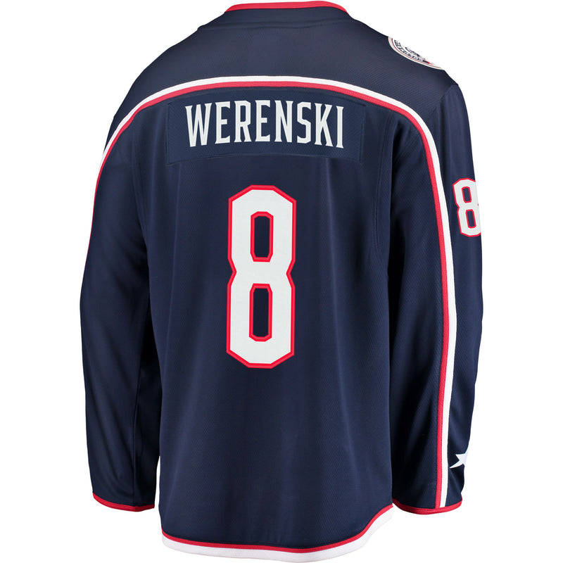 Chargez l&#39;image dans la visionneuse de la galerie, Zach Werenski Columbus Blue Jackets NHL Fanatics Breakaway Maillot Domicile
