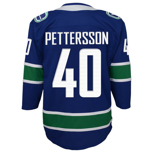 Maillot domicile Premier Elias Pettersson des Canucks de Vancouver de la LNH pour jeunes