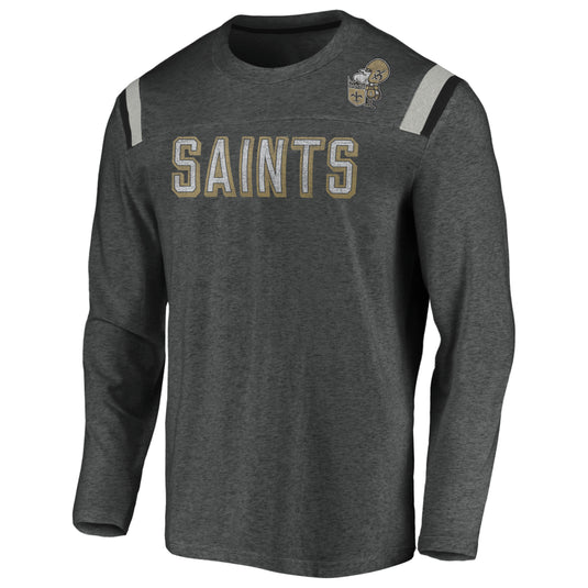 New Orleans Saints NFL Fanatics Vintage Slub Long Sleeve