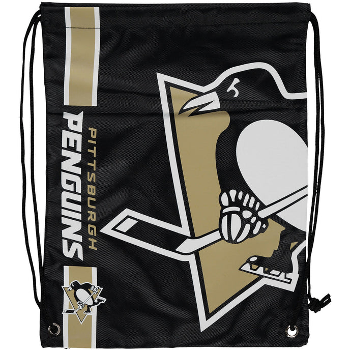 Sac à cordon avec grand logo des Penguins de Pittsburgh