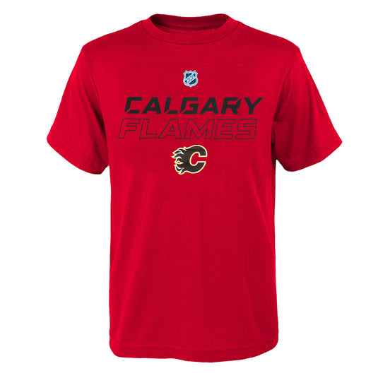 T-shirt à manches courtes NHL Prime Stock des Flames de Calgary pour jeunes