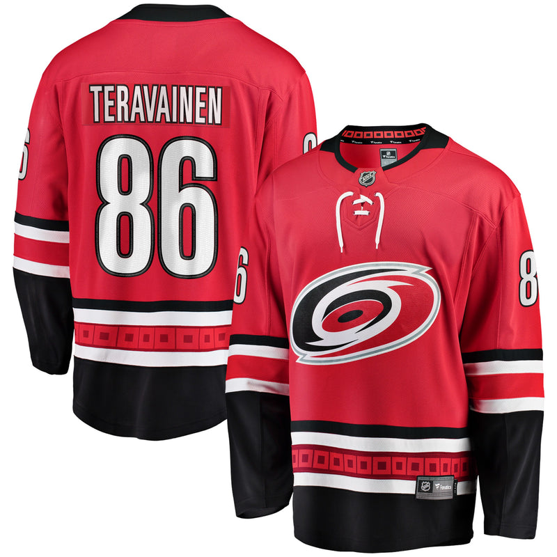 Chargez l&#39;image dans la visionneuse de la galerie, Teuvo Teravainen Carolina Hurricanes NHL Fanatics Breakaway Maillot Domicile
