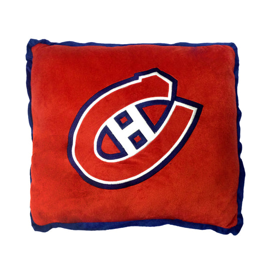 Coussin à bordure contrastée des Canadiens de Montréal