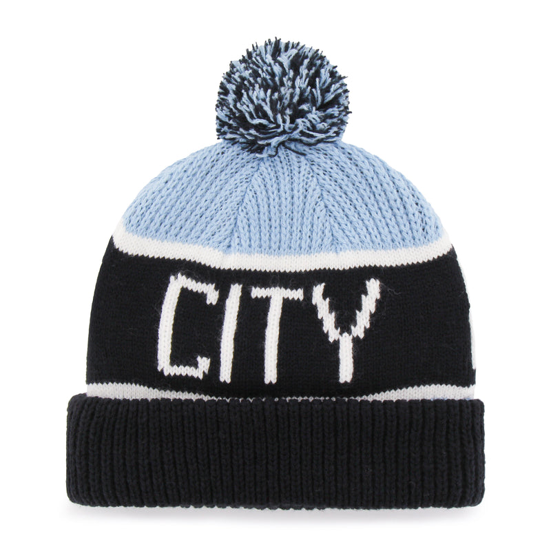 Chargez l&#39;image dans la visionneuse de la galerie, Tuque en tricot à revers EPL City Manchester City FC
