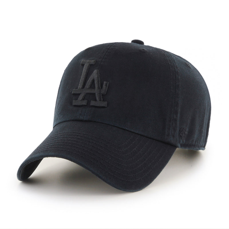 Chargez l&#39;image dans la visionneuse de la galerie, Casquette noire MLB Clean Up des Dodgers de Los Angeles
